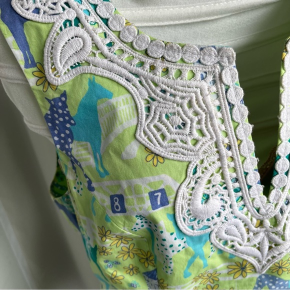 Lilly Pulitzer Tunic, Size 6,
Derby Horse Themed Top - Picture 4 of 11